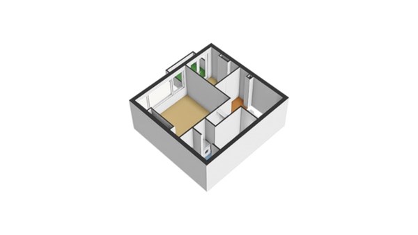 Floorplan - Schieweg 110C02, 3038 BC Rotterdam